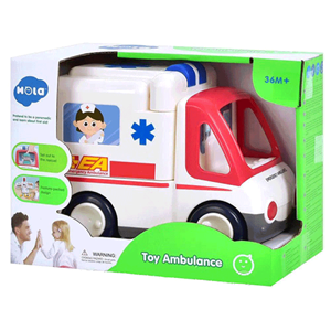 اسباب بازی ماشین آمبولانس موزیکال هولی تویز Hola Toys مدل E8997 _اسباب بازی نوزادی